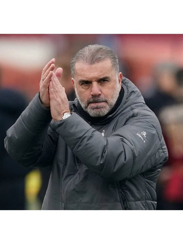 Tottenham VS Leicester City Ange Postecoglou Puffer Coat