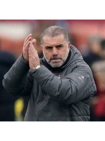 Tottenham VS Leicester City Ange Postecoglou Puffer Coat