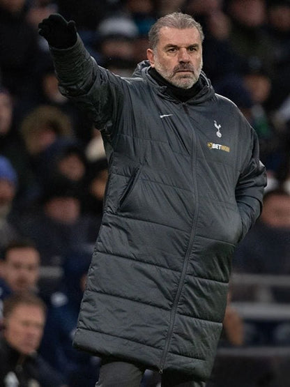 Tottenham VS Leicester City Ange Postecoglou Puffer Coat