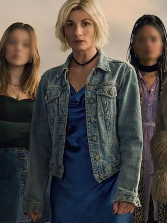 Toxic Town Jodie Whittaker Denim Jacket Toxic Town Jodie Whittaker Denim Jacket Blue