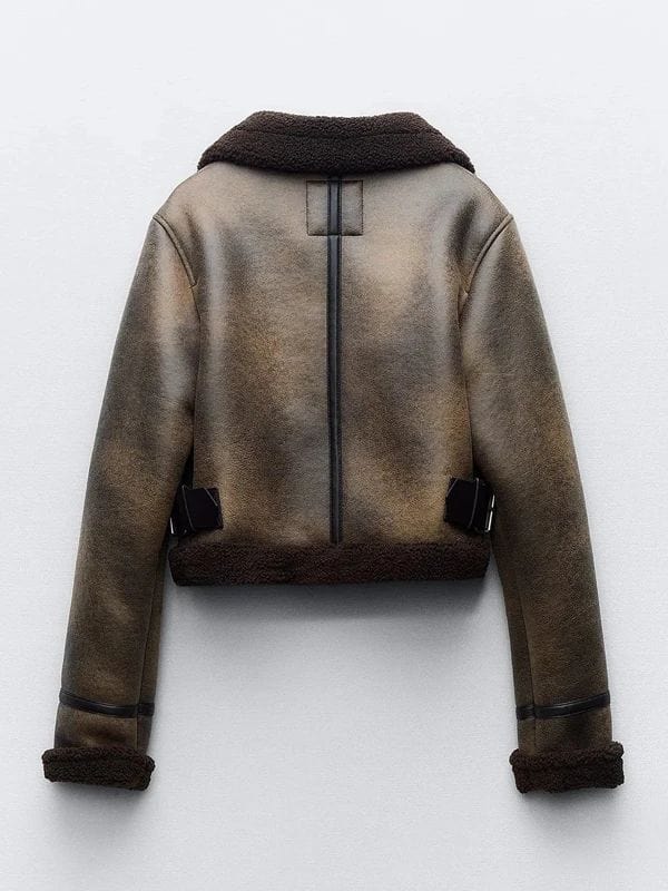Tracker Billie Matalon Shearling Leather Jacket Sofia Pernas Tracker Billie Matalon Shearling Leather Jacket