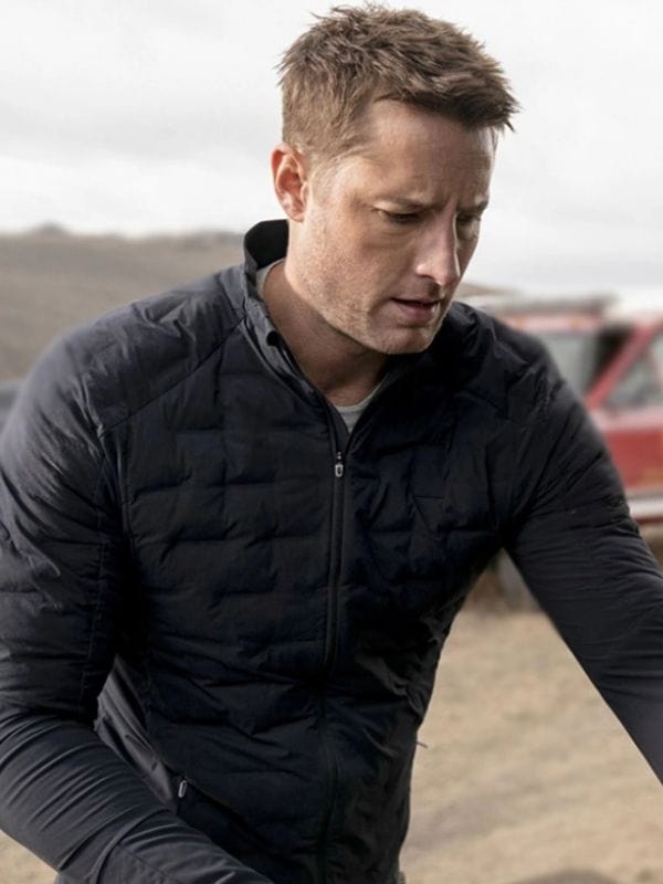 Justin Hartley Tracker Colter Shaw Black Quilted Jacket