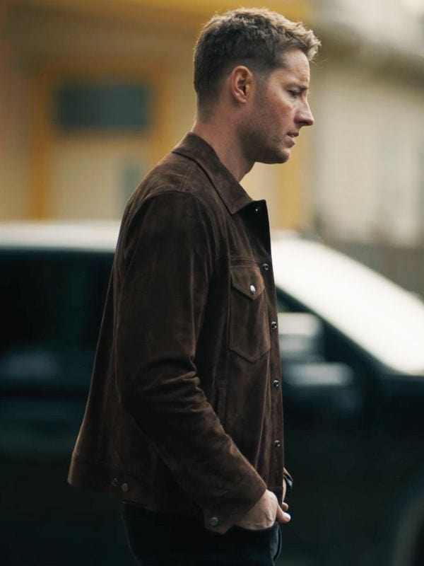 Justin Hartley Tracker Colter Shaw Brown Suede Leather Jacket