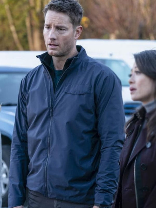 Justin Hartley Tracker S01 Colter Shaw Blue Jacket