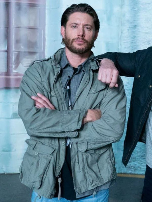 Russell Shaw Tracker S01 Jensen Ackles Green Jacket