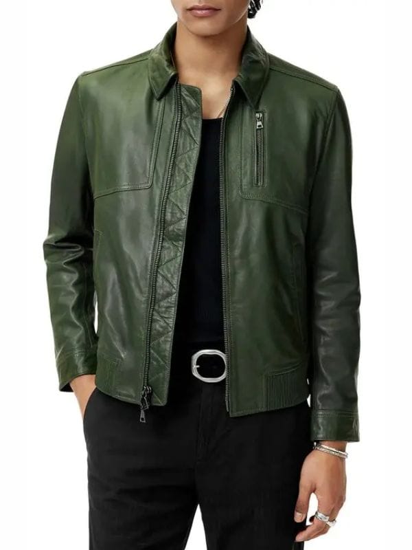 Tracker S03 Colter Shaw Green Leather Jacket