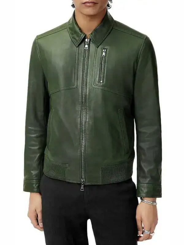 Tracker S03 Colter Shaw Green Leather Jacket