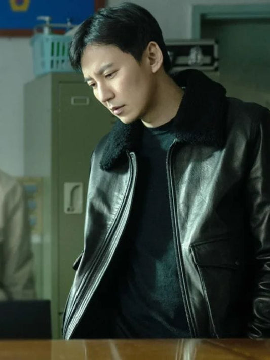 Trigger S01 Kim Nam-gil Black Leather Jacket