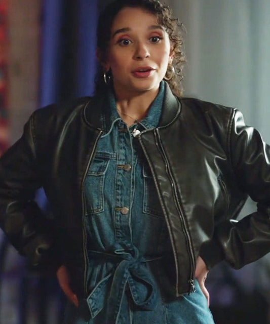 True Justice Family Ties PJ Ellis Black Bomber Jacket True Justice Family Ties PJ Ellis Black Bomber Jacket