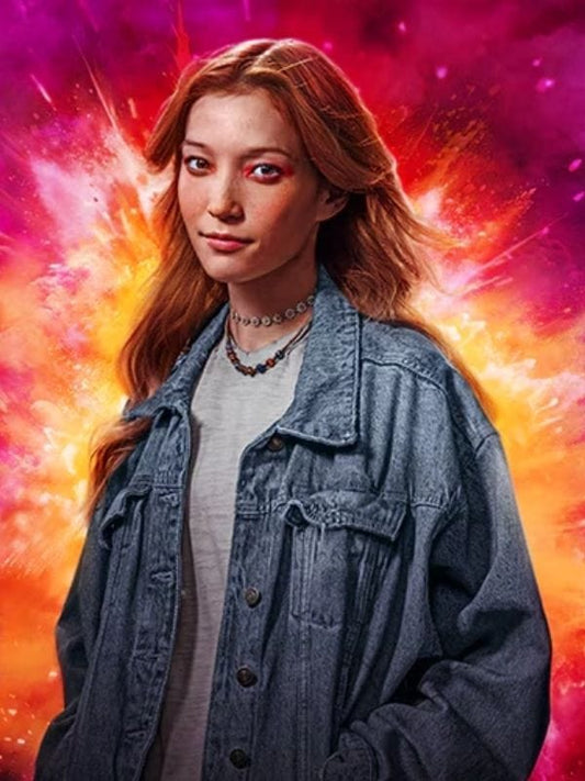 Twisted Metal S02 Saylor Bell Curda Denim Jacket Blue