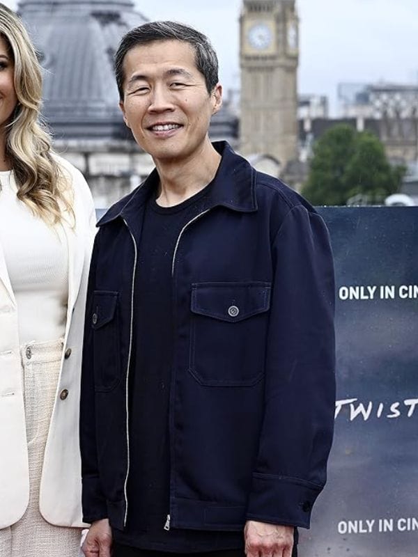 Twisters 2024 Premiere Lee Isaac Chung Blue Jacket Twisters 2024 Premiere Lee Isaac Chung Blue Jacket