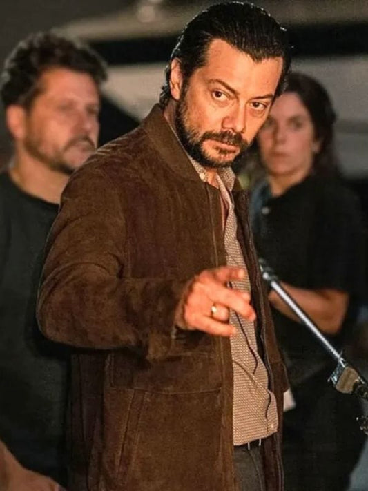 Two Graves S01 Álvaro Morte Brown Suede Jacket