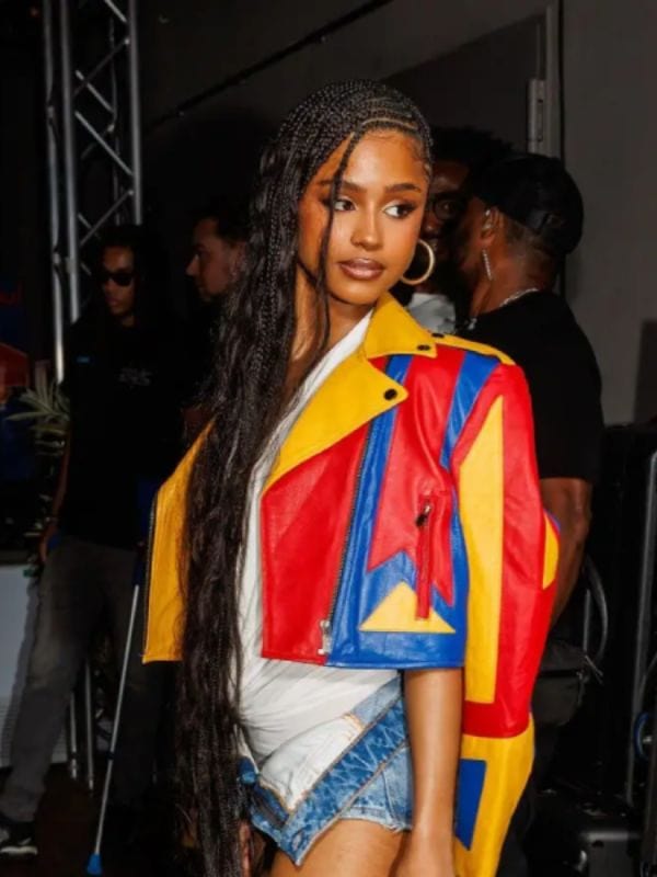 Tyla Berlin 2025 Multicolor Leather Jacket - Shop Now
