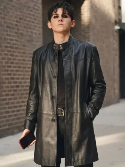 Tyler Trying S05 Black Leather Coat