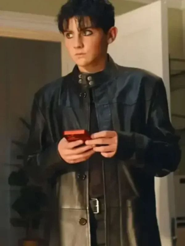 Tyler Trying S05 Black Leather Coat
