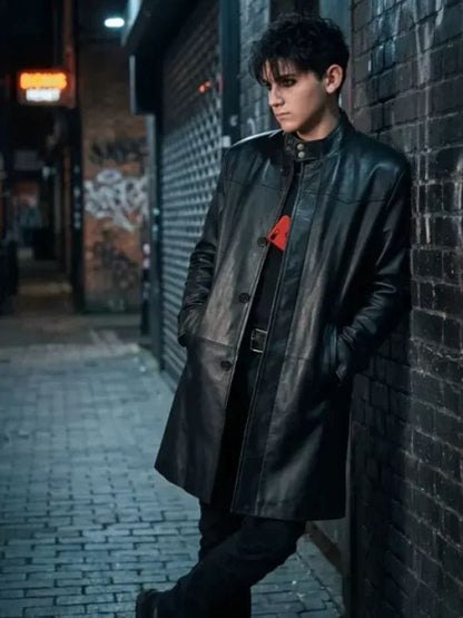 Tyler Trying S05 Black Leather Coat