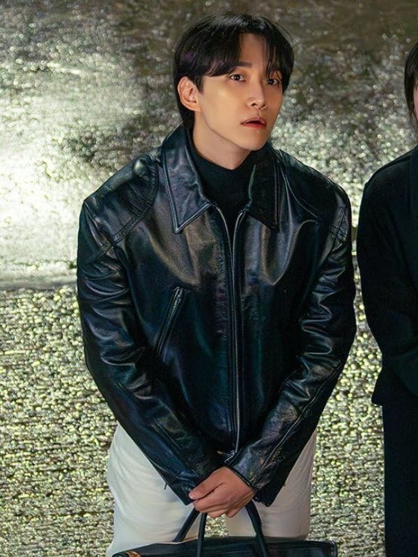 Typhoon Family S01 Lee Jun-ho Black Leather Jacket