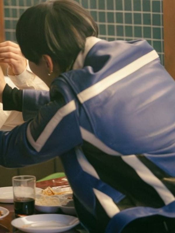 Typhoon Family S01 Lee Jun-ho Blue Leather Jacket