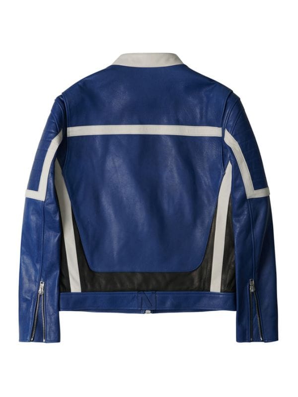 Typhoon Family S01 Lee Jun-ho Blue Leather Jacket