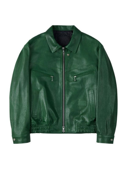 Typhoon Family S01 Lee Jun-ho Green Leather Jacket