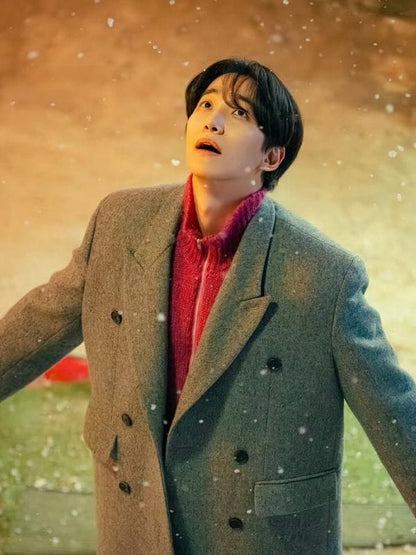 Typhoon Family S01 Lee Jun-ho Grey Coat