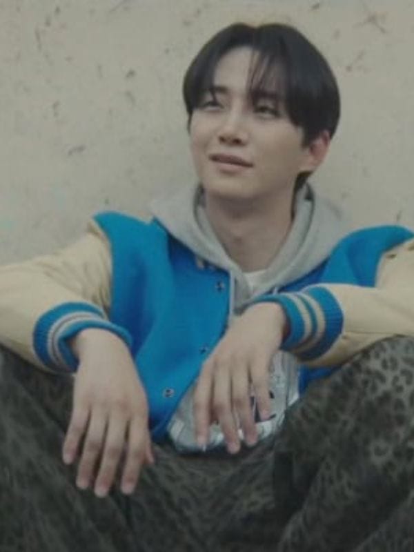 Typhoon Family S01 Lee Jun-ho Varsity Jacket Blue