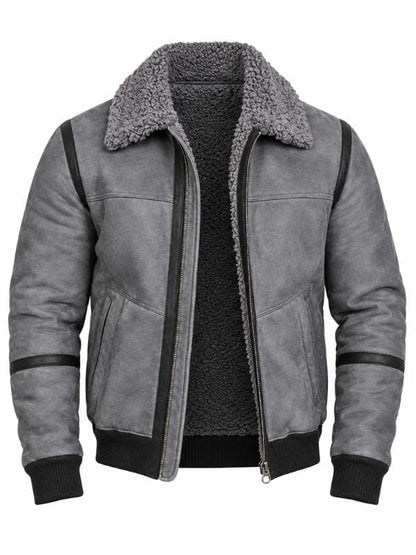 Tyson 2026 Mike Tyson Shearling Bomber Jacket
