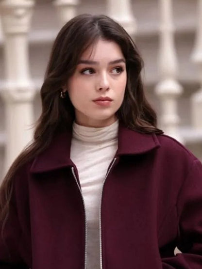 Underground S01 Ülkü Hilal Çiftçi Burgundy Jacket