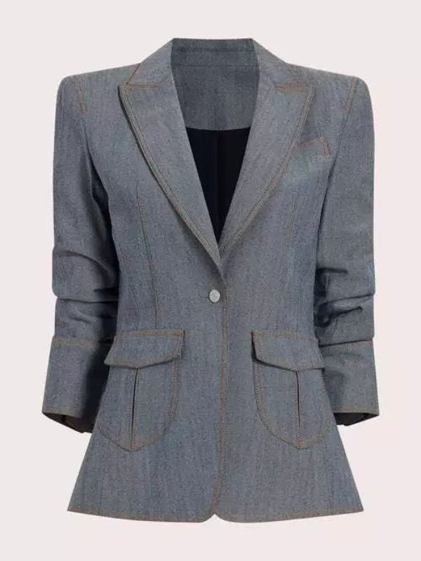 Unprisoned S02 Nadine Gregory Grey Denim Blazer