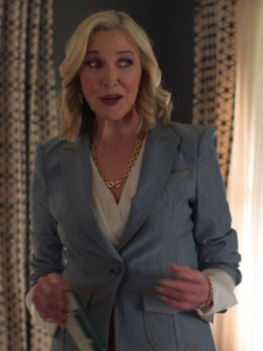 Unprisoned S02 Nadine Gregory Grey Denim Blazer Unprisoned S02 Nadine Gregory Grey Denim Blazer