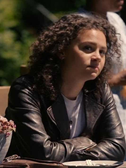Untamed S01 Lily Santiago Black Leather Jacket - Shop Now