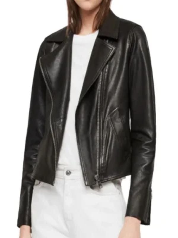 Untamed S01 Lily Santiago Black Leather Jacket - Shop Now
