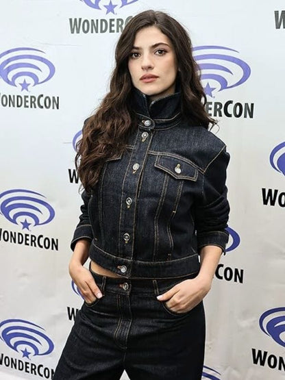Until Dawn Premiere Ella Rubin Denim Jacket Until Dawn Premiere Ella Rubin Denim Jacket