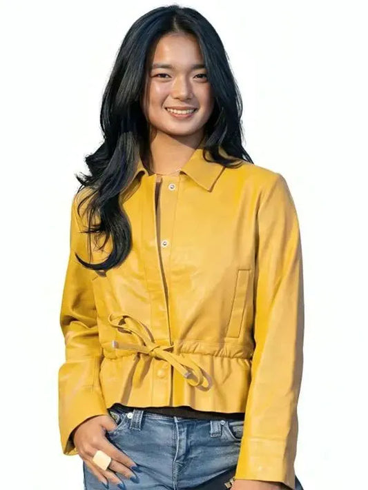 US Open Tennis Alex Eala Leather Jacket
