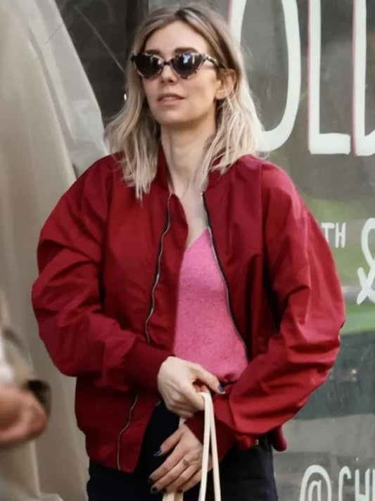 Vanessa Kirby Night Always Comes Bomber Jacket - Shop Now