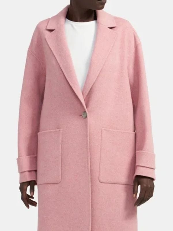 Verity Green Black Mirror S07 Pink Coat Verity Green Black Mirror S07 Pink Coat