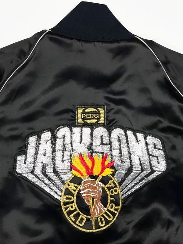 Victory Tour 5 1984 Michael Jackson Bomber Jacket Black