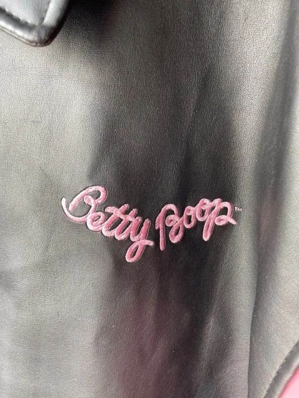 Vintage Betty Boop 90s Leather Bomber Jacket