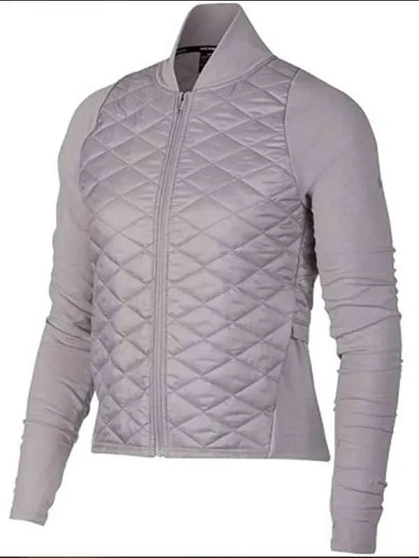 Virgin River S02 Melinda Monroe Grey Quilted Jacket