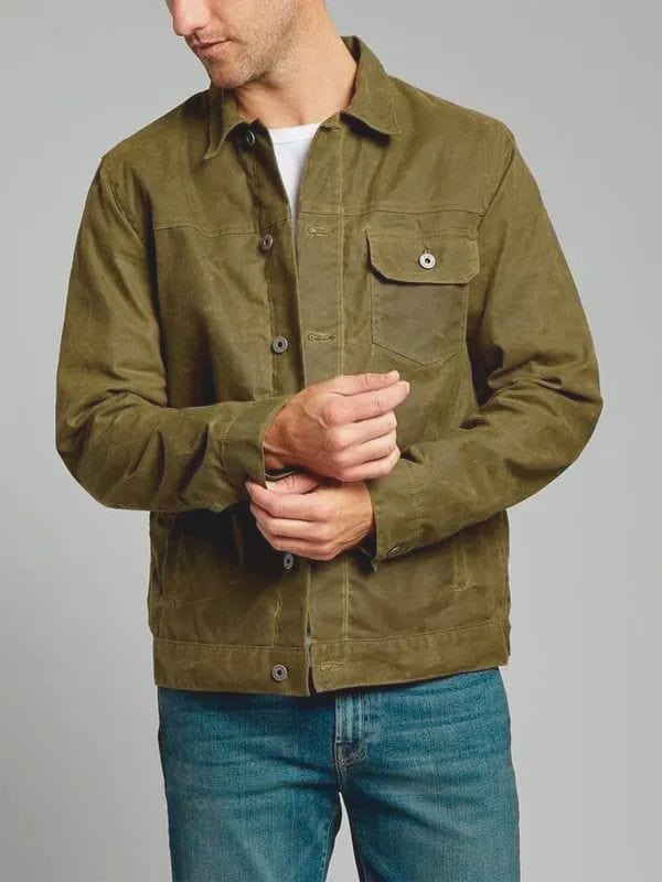Virgin River S04 Jack Sheridan Green Cotton Jacket Virgin River S04 Jack Sheridan Green Cotton Jacket
