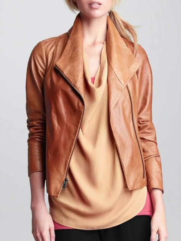 Virgin River S04 Melinda Monroe Brown Leather Jacket Virgin River S04 Melinda Monroe Brown Leather Jacket