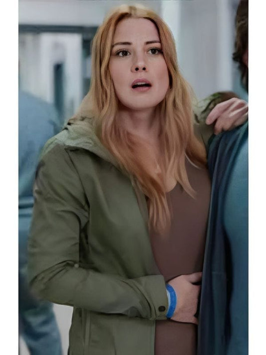 Virgin River S04 Melinda Monroe Green Hooded Jacket Virgin River S04 Melinda Monroe Green Hooded Jacket