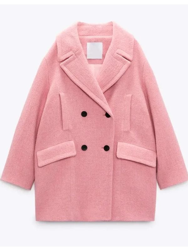 Wednesday S01 Emma Myers Pink Coat Wednesday S01 Emma Myers Pink Coat