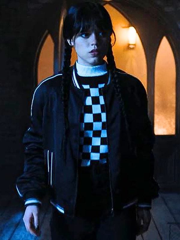 Wednesday S01 Jenna Ortega Bomber Jacket Wednesday S01 Jenna Ortega Bomber Jacket