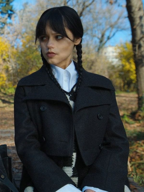 Wednesday S01 Jenna Ortega Cropped Jacket Wednesday S01 Jenna Ortega Cropped Jacket