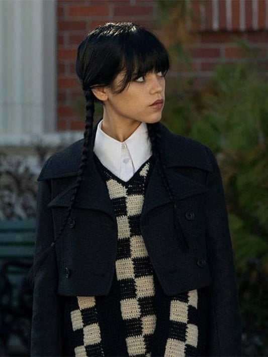 Wednesday S01 Jenna Ortega Cropped Jacket Wednesday S01 Jenna Ortega Cropped Jacket