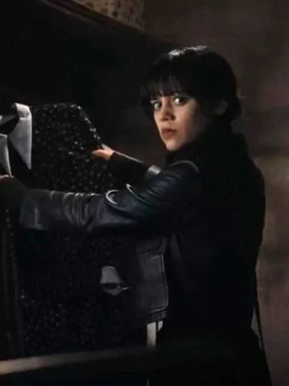 Wednesday S01 Jenna Ortega Leather Jacket Wednesday S01 Jenna Ortega Leather Jacket