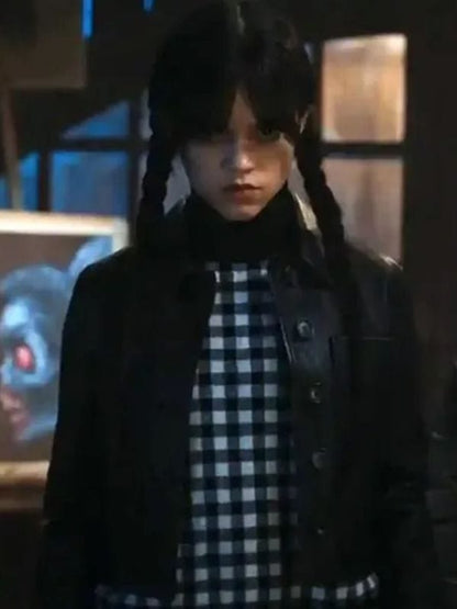 Wednesday S01 Jenna Ortega Leather Jacket Wednesday S01 Jenna Ortega Leather Jacket