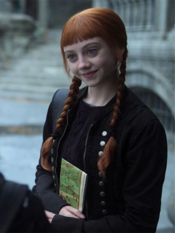 Wednesday S02 Evie Templeton Black Jacket