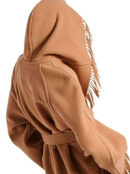 Wednesday S02 Isadora Capri Fringe Coat
